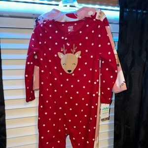 Carters set of two Christmas pajamas